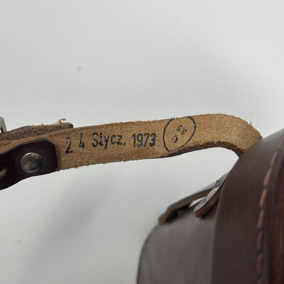 PZO Binoculars LP6x30 Vintage Poland Rare Army Militaria Cold War Leather Case - Picture 10 of 14